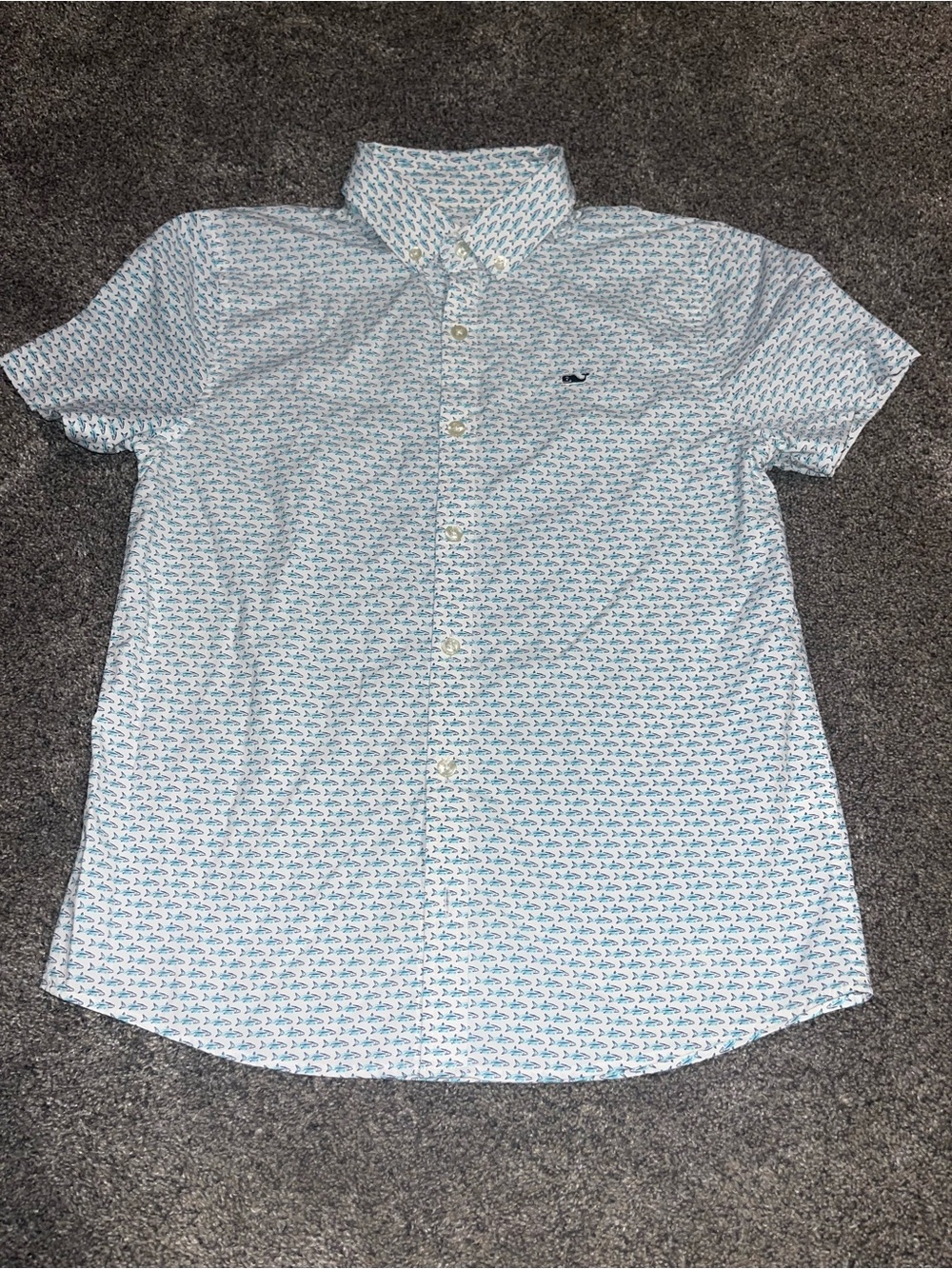 Vineyard vines performance stretch polo medium boys euc
